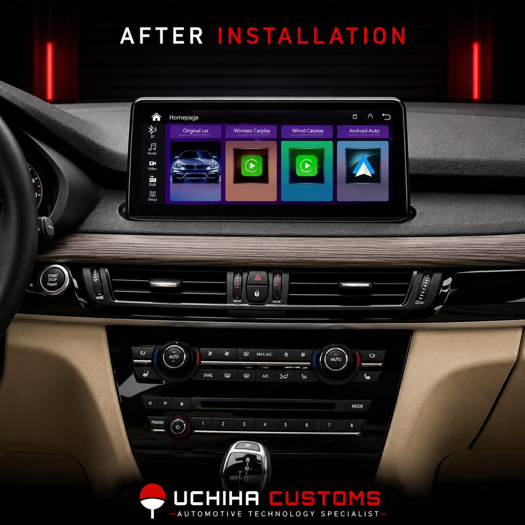 BMW X5 Apple CarPlay & Android Auto Linux Screen Upgrade – F15