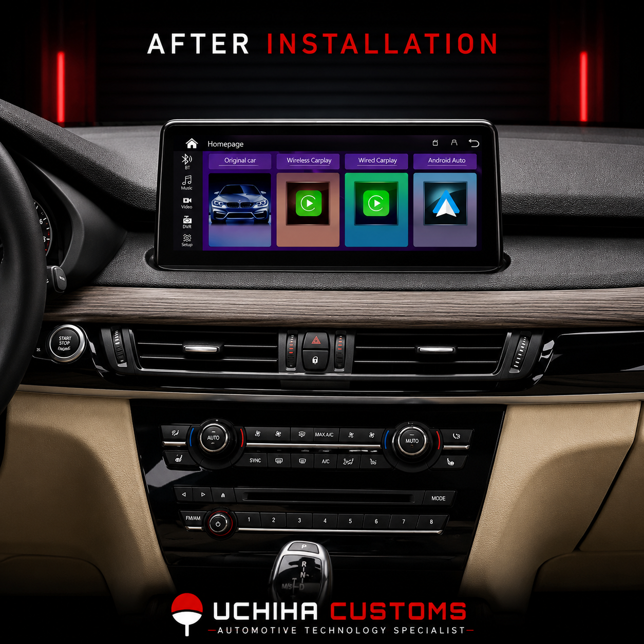 BMW X5 Apple CarPlay & Android Auto Linux Screen Upgrade – F15