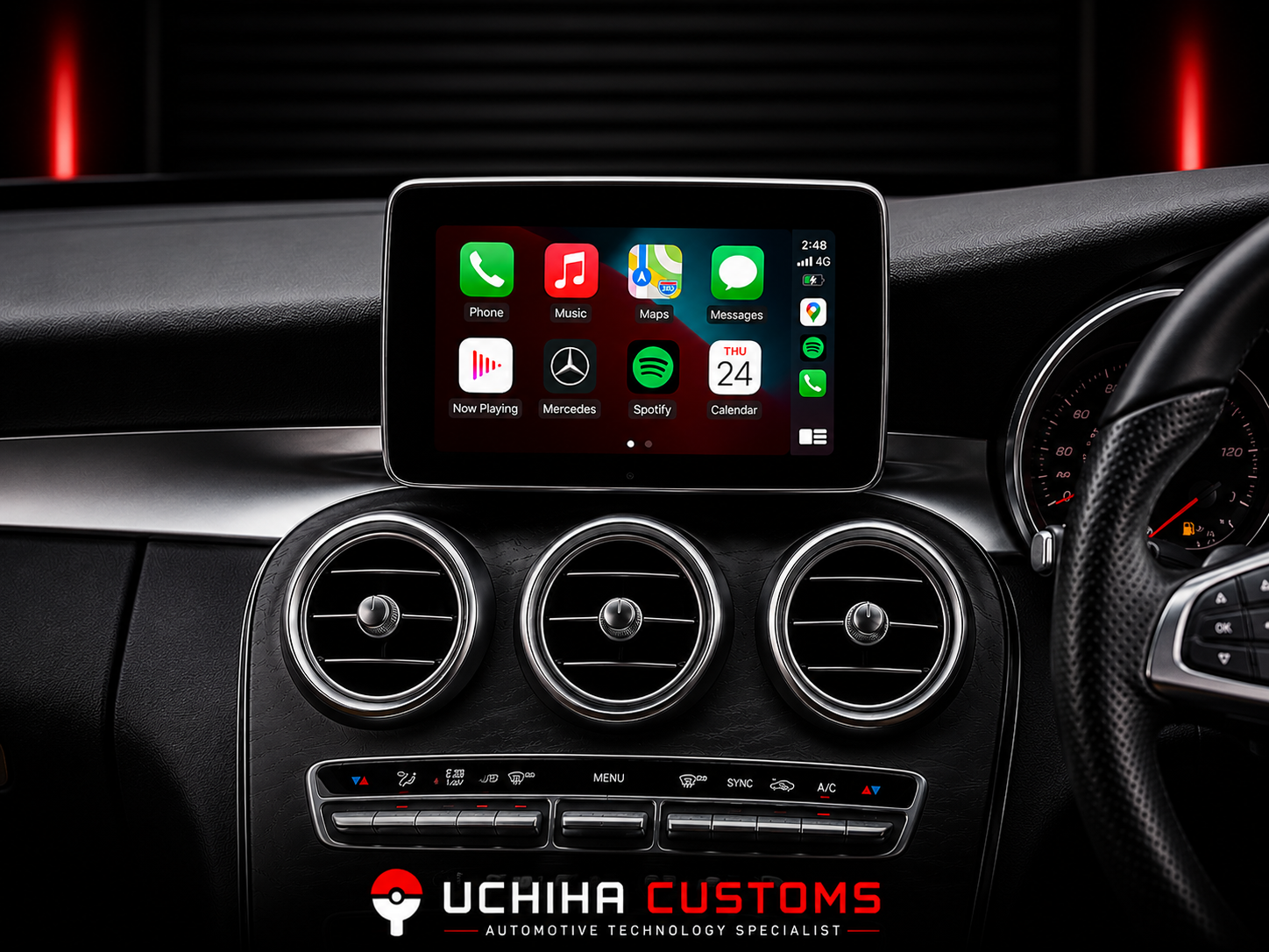 Mercedes GLC Class Apple CarPlay & Android Auto Retrofit – X253