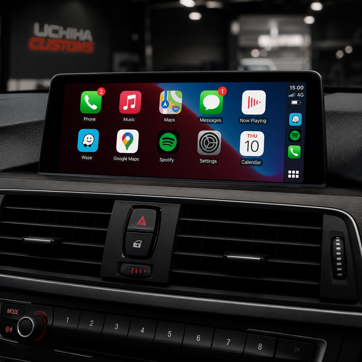 BMW 3 Series screen on apple carplay screen