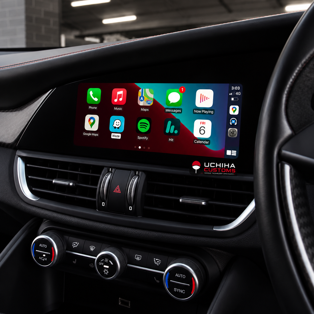 Alfa Romeo Giulia Apple CarPlay & Android Auto Retrofit – 2016 to 2019