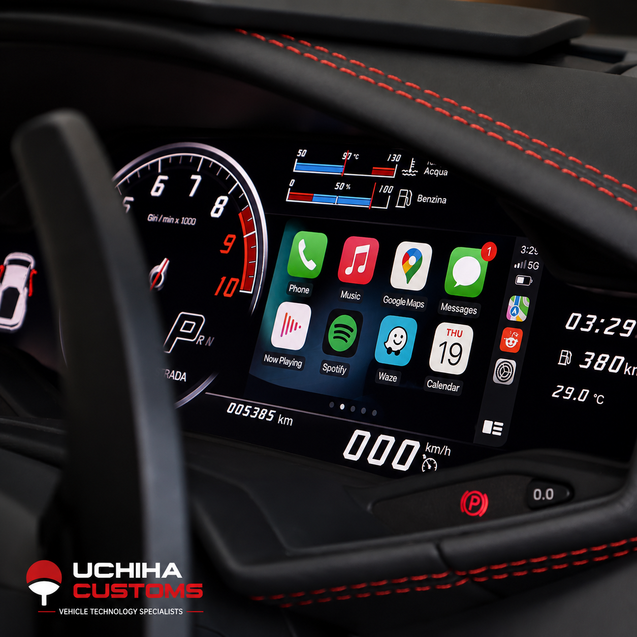 Lamborghini Huracan with Apple Carplay 