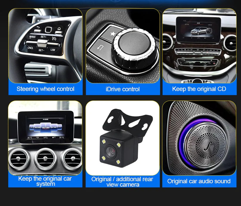 Mercedes E Class Apple CarPlay & Android Auto Retrofit – W212