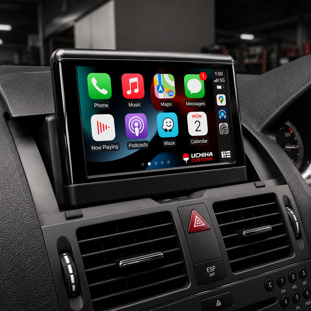Mercedes C Class Apple CarPlay & Android Auto Retrofit – W204