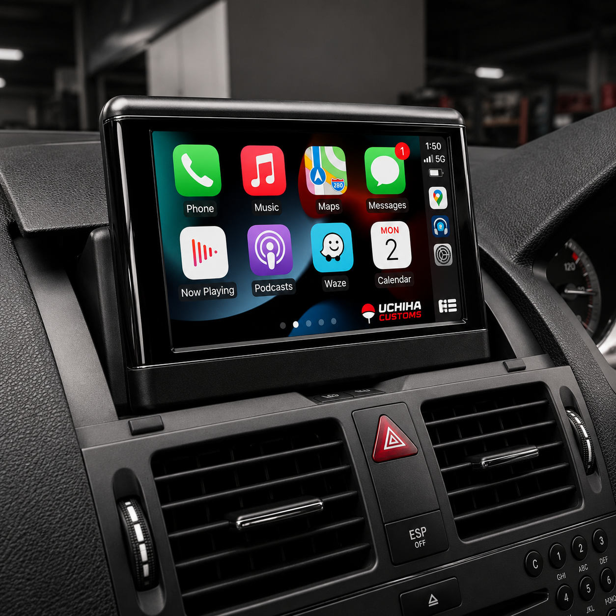 Mercedes C Class Apple CarPlay & Android Auto Retrofit – W204