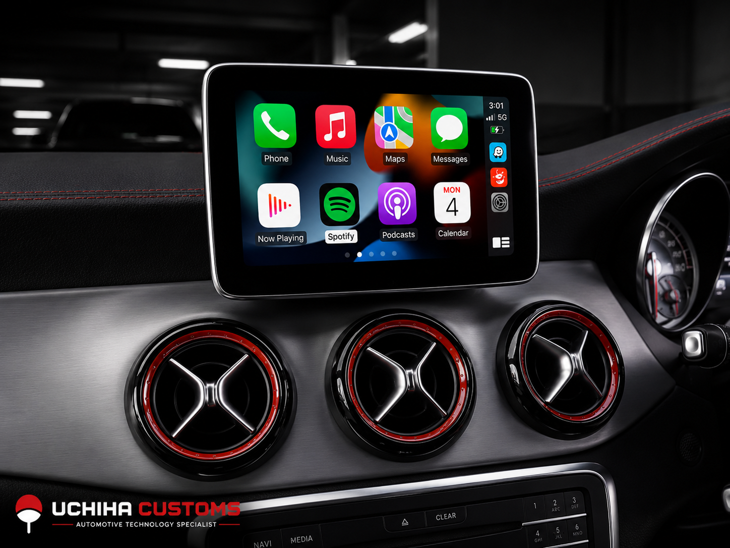 Mercedes A Class Apple CarPlay & Android Auto Retrofit – W176