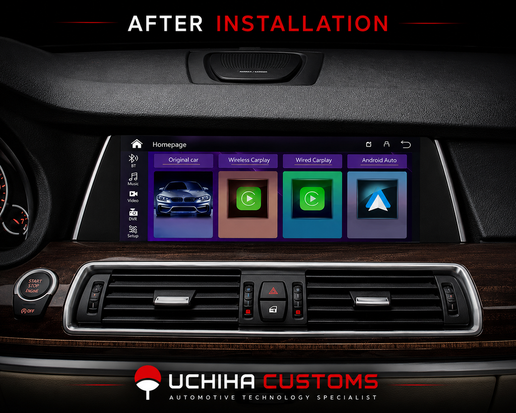 BMW 5 Series Apple CarPlay & Android Auto Linux Screen Upgrade – F07