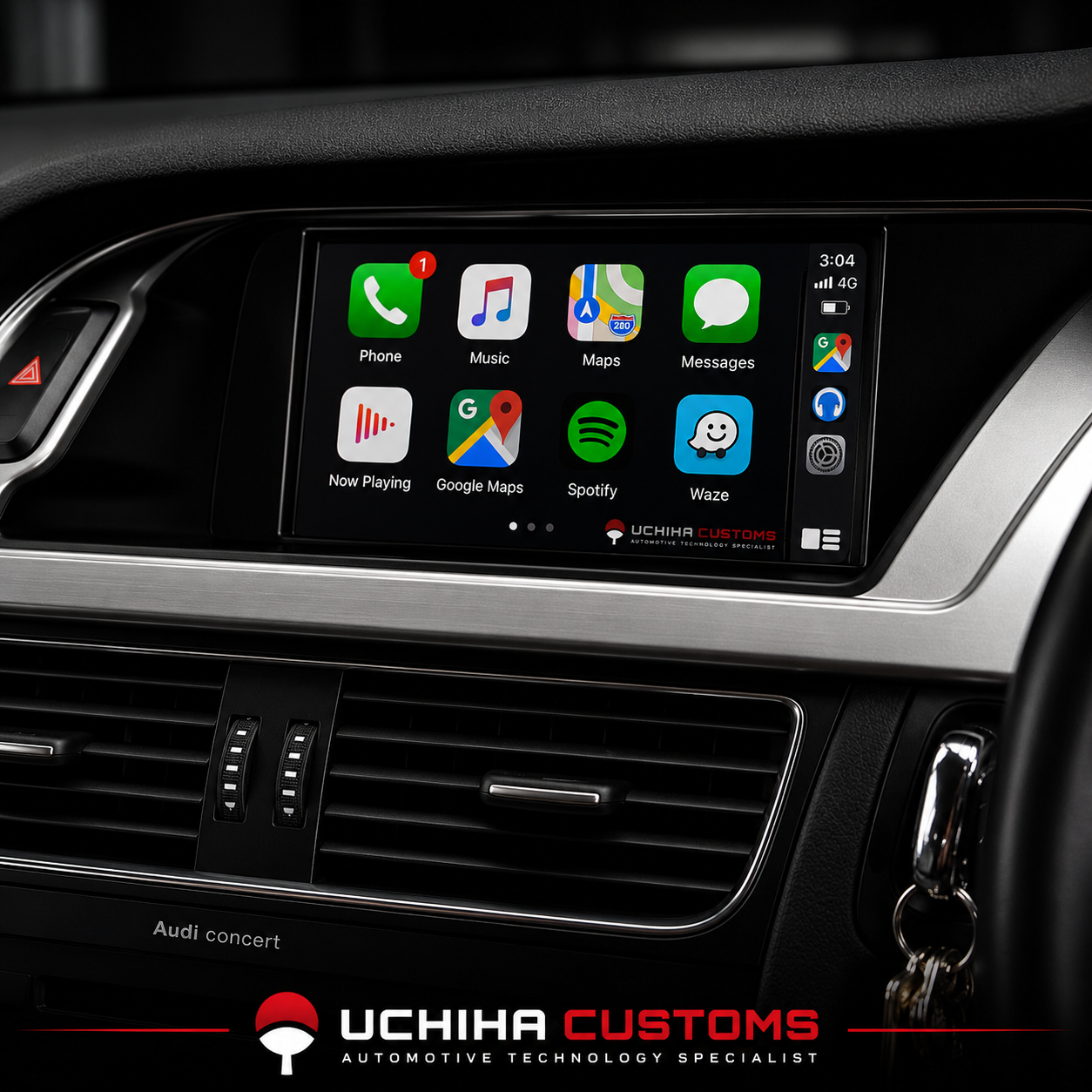 Audi A4 S4 RS4 Apple CarPlay & Android Auto Retrofit – B8